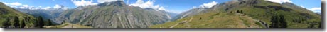  29.7.03 Europaweg Grächen-Zermatt: Rundblick vom Tufteren auf die Bergwelt rund um Zermatt(2320m)